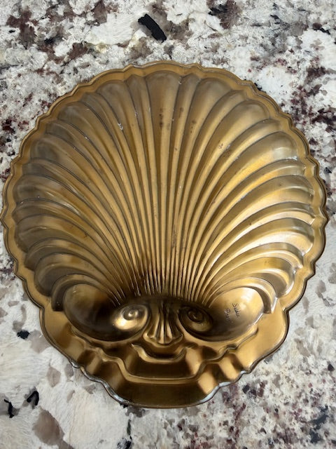 Solid Brass Seider Shell Trinket Dish