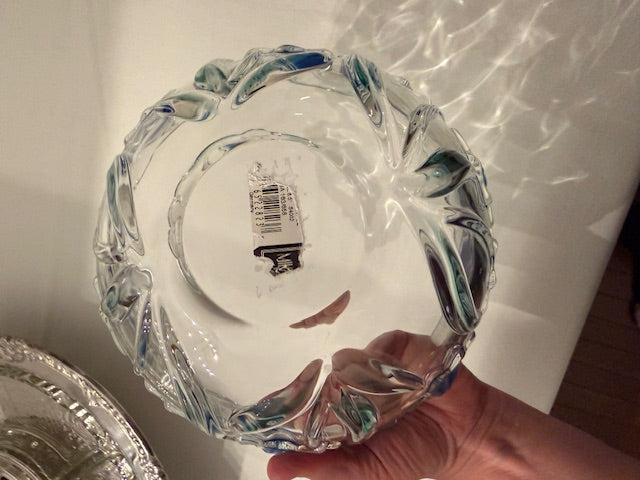 Mikasa bluebells floral glass bowl