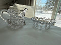 Glass/crystal Cream and Sugar Set