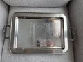 Leonard footed tray with handles.