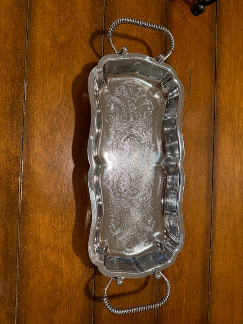 Silver plated bread dish