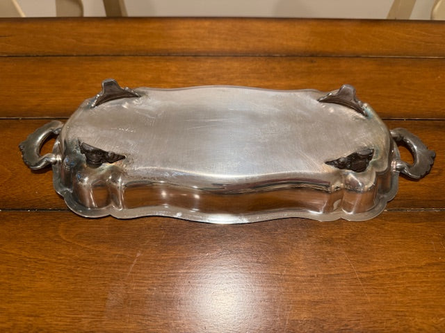 Silver plated bread tray