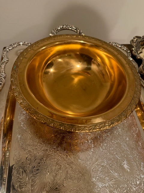 Copper Colored Chafing Dish with Lid