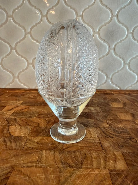 Avon Crystal Large Egg with stand.