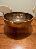 Early Hand Hammered Brass Signing Bowl