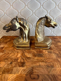 Vintage style horse head bookends.