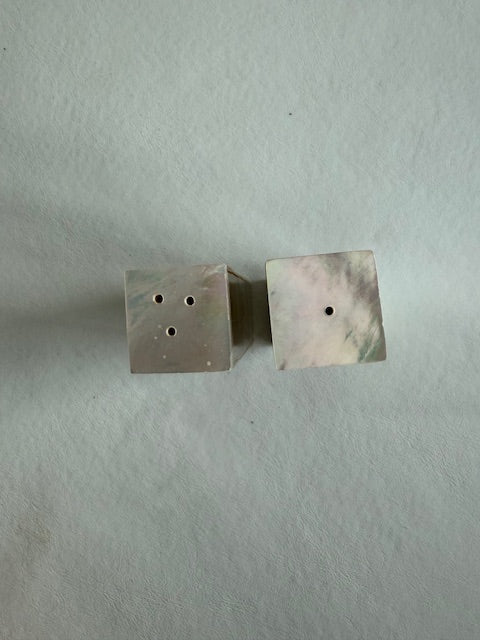 Mother of pearl Currey and Company salt and pepper shakers
