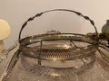 Antique Silver-Tone pierced Gallery Basket