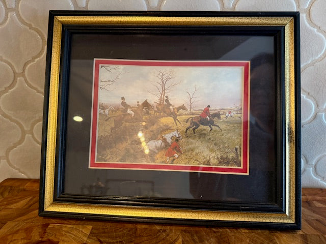 Vintage "Full Cry Through the Homestead"