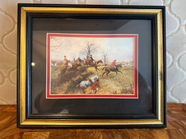 Vintage "Full Cry Through the Homestead"