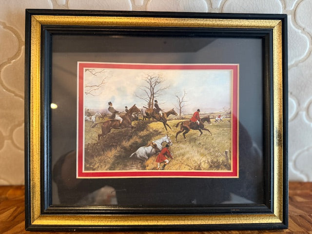 Vintage "Full Cry Through the Homestead"