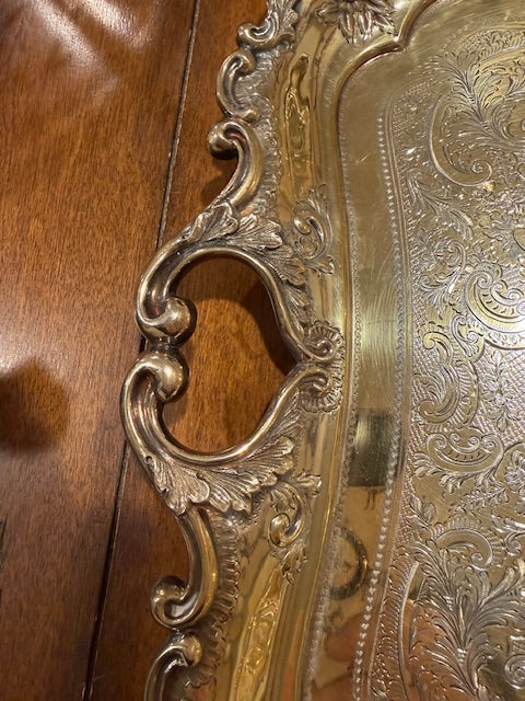 Vintage Mappin and Webb "Princess Plate" silver-plated tray.