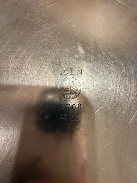 Meridian silver plated round tray