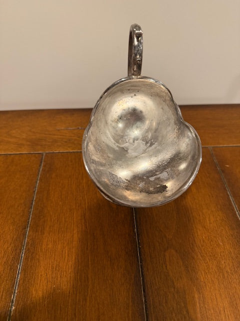 Vintage silver plated sugar scuttle bowl.