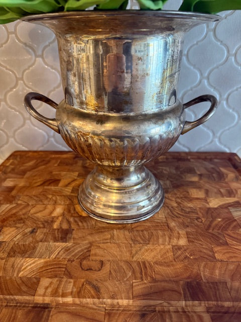 Leonard champagne bucket with patina.
