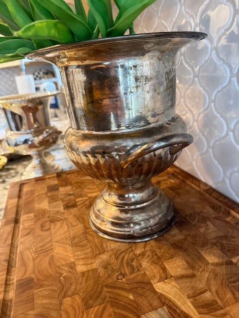 Leonard champagne bucket with patina.