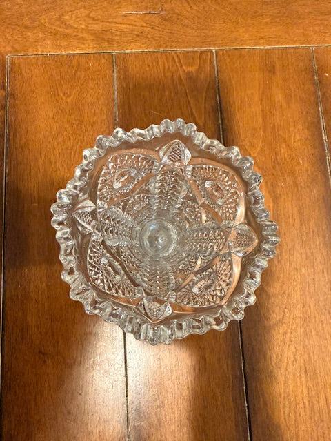 Vintage pressed glass Imperial vase